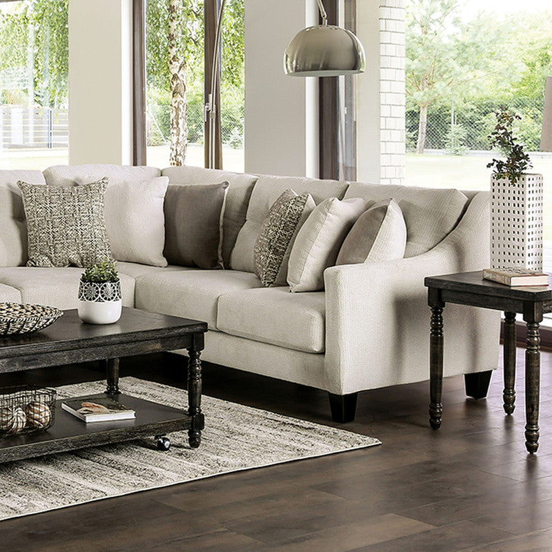 Bollington Ivory Sectional - Ornate Home