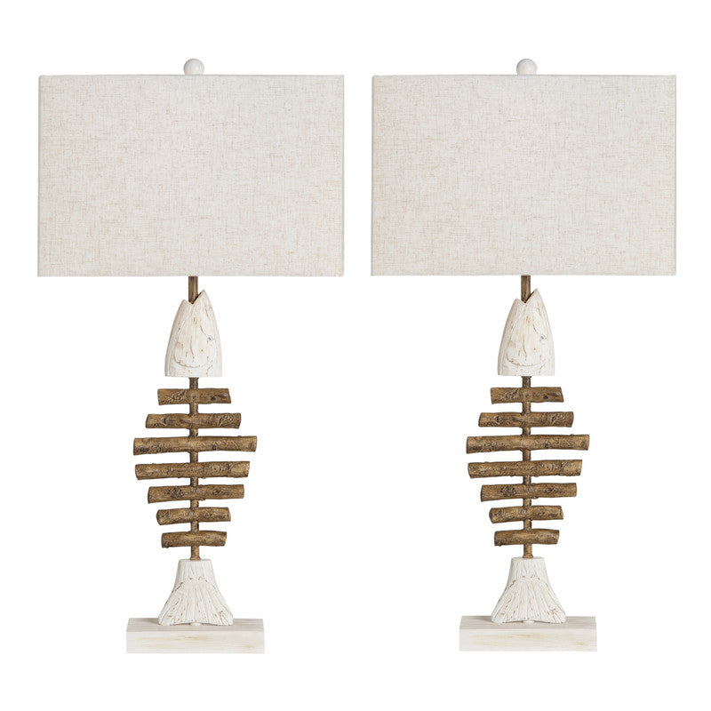 Bones White/Neutral Table Lamp (Set of 2) - Ornate Home
