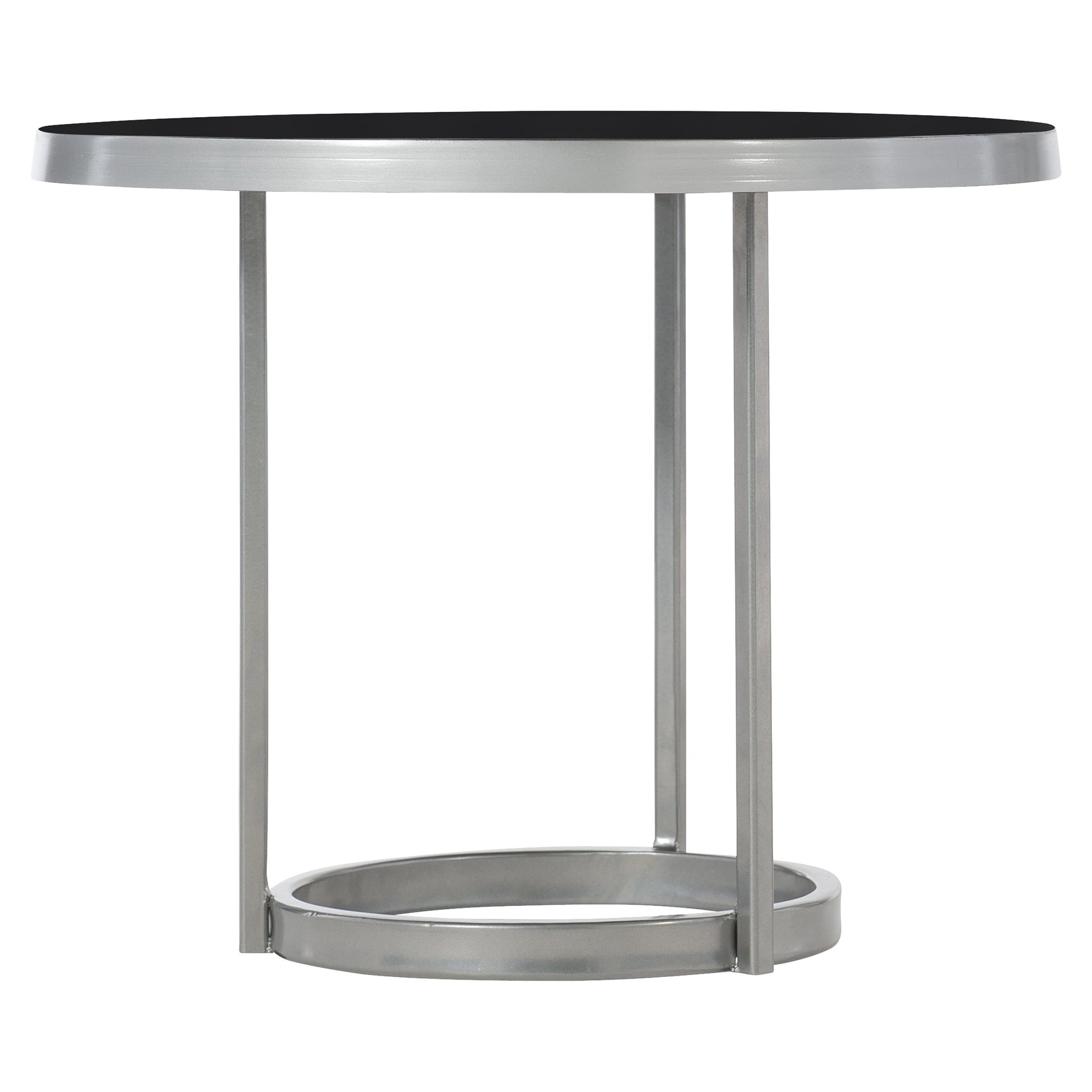 Bonfield Black Enamel/Nickel Cocktail Table - Ornate Home