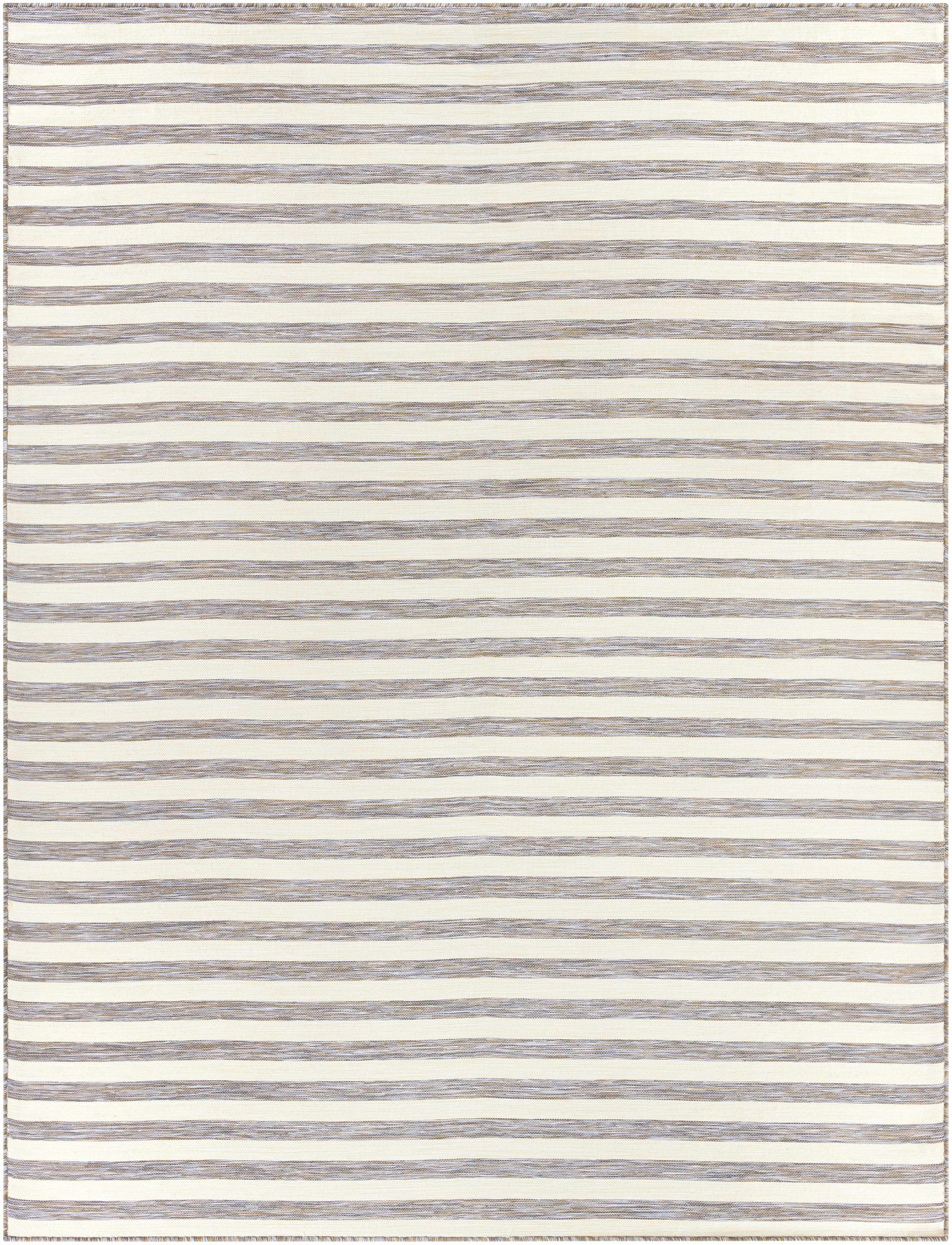 Bongaree Gray Striped Outdoor Carpet - Clearance - Ornate Home