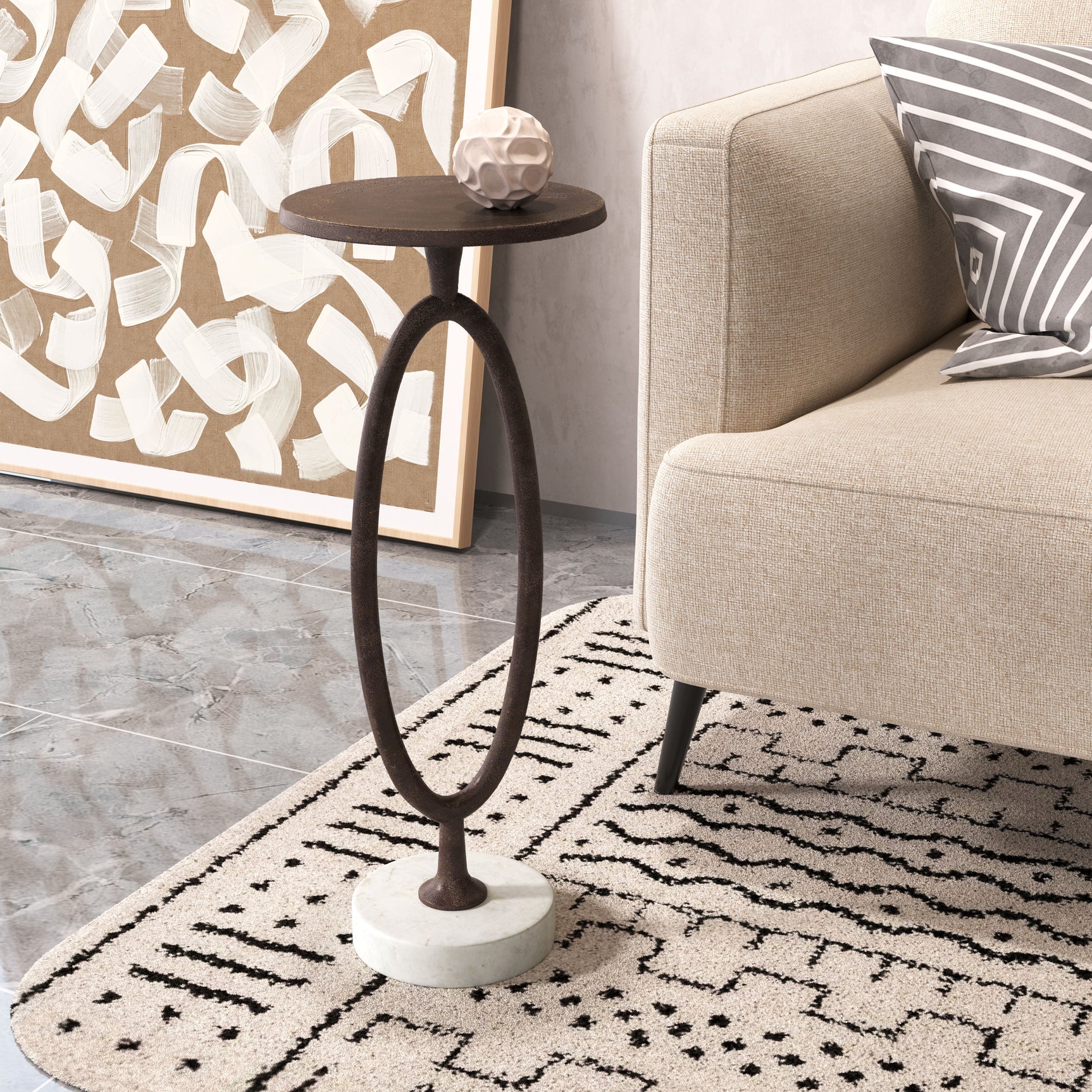 Bonita Bronze Accent Table - Ornate Home