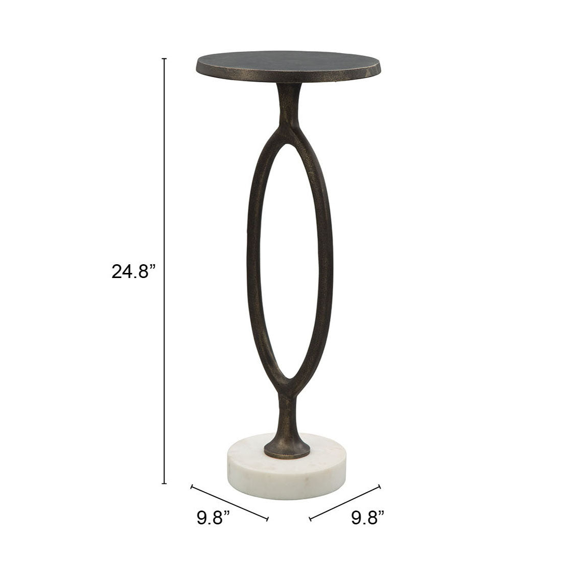 Bonita Bronze Accent Table - Ornate Home