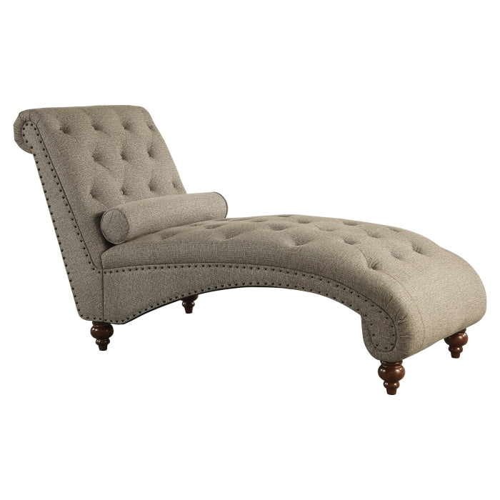 Bonne Brown Chaise - Ornate Home