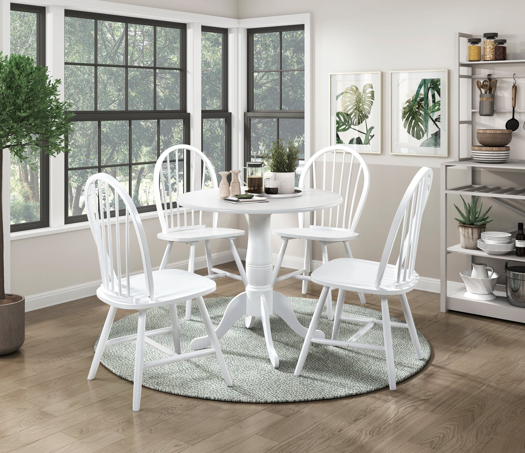 Bonnie White Dining Table - Ornate Home