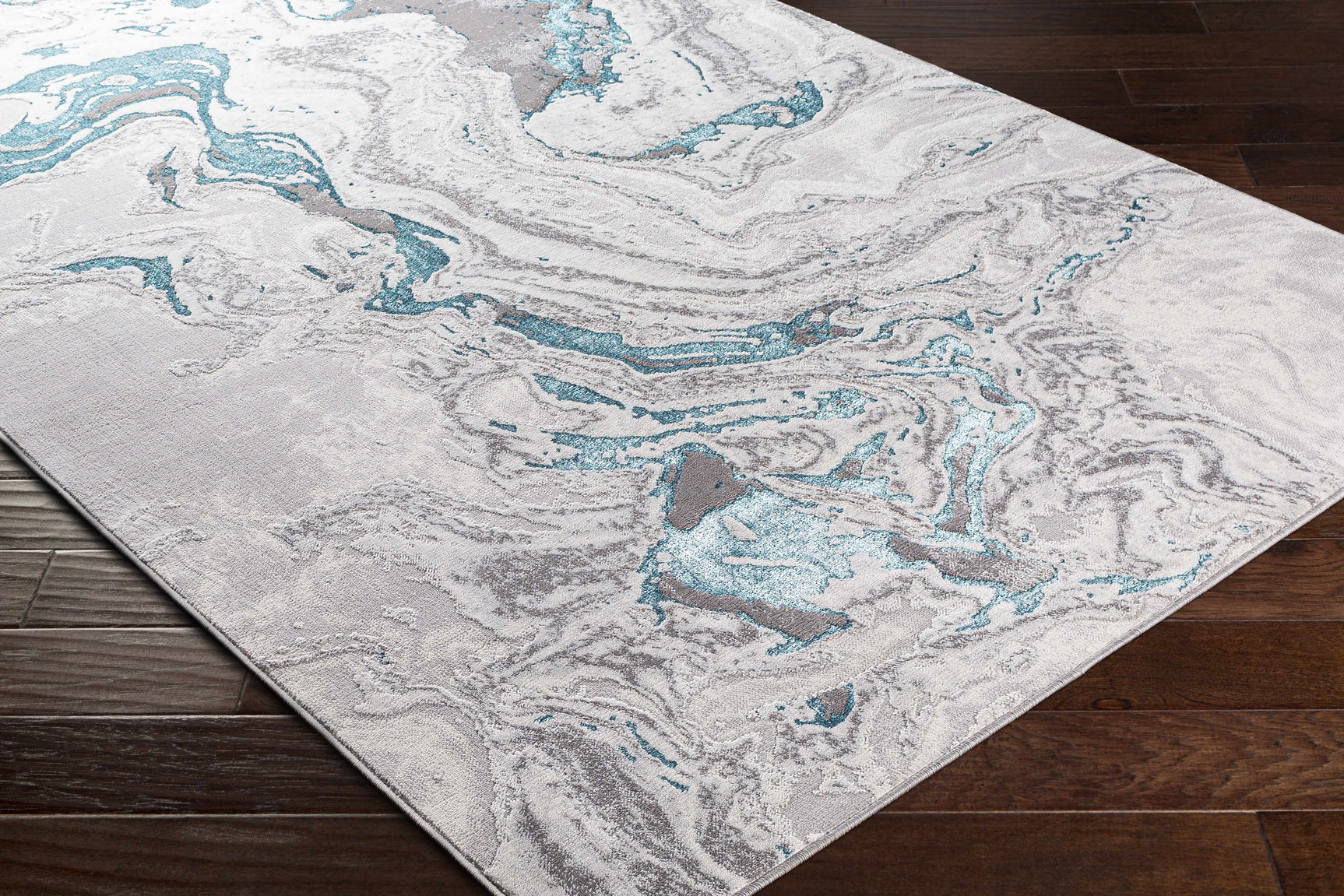 Bonville Blue Marble Rug - Ornate Home