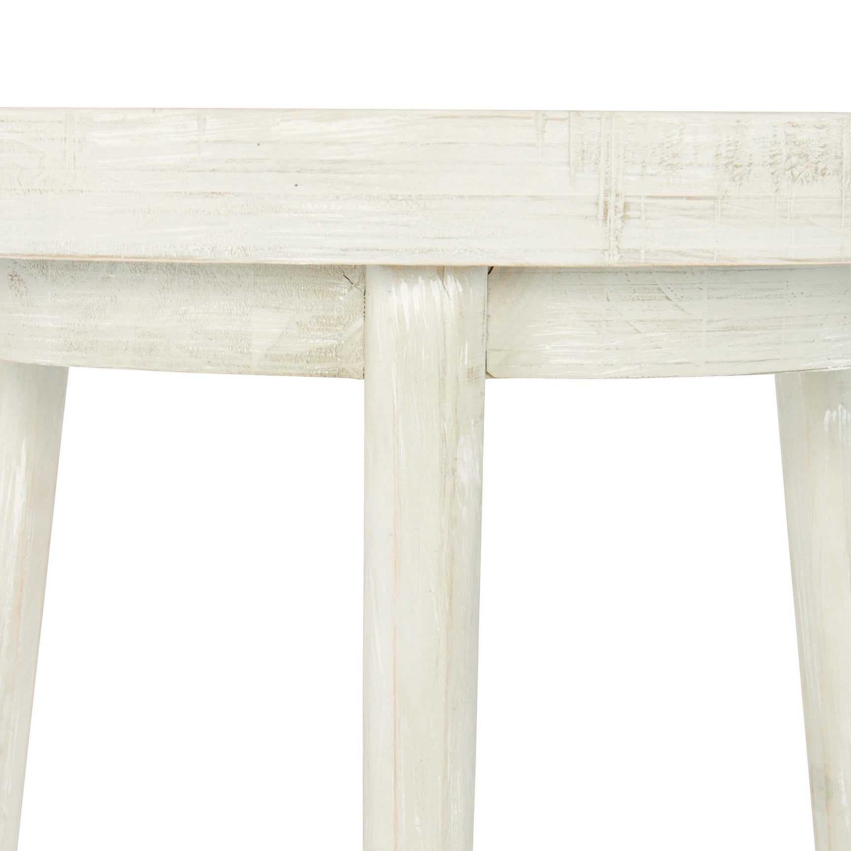 Booker Brushed White Side Table - Ornate Home