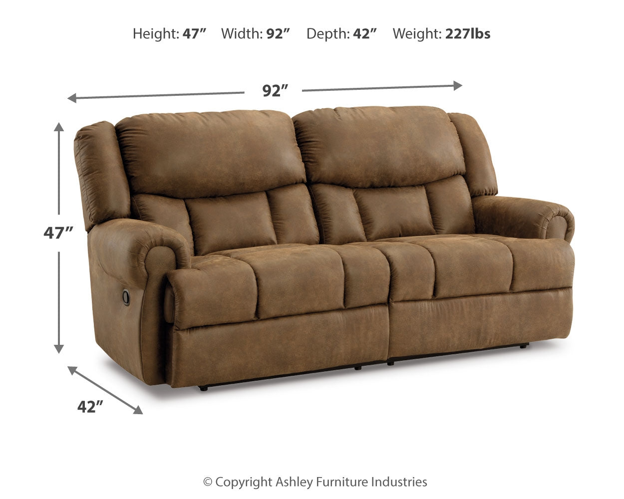 Boothbay Auburn Reclining Sofa (Online Special Price) - Ornate Home