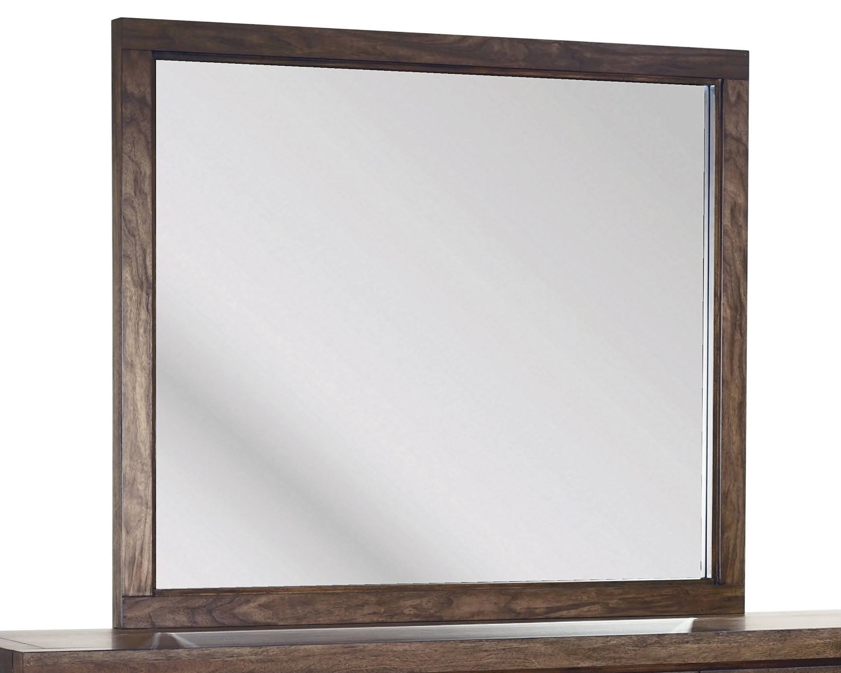 Boracay Beveled Glass Landscape Mirror in Wild Oats Brown - Ornate Home