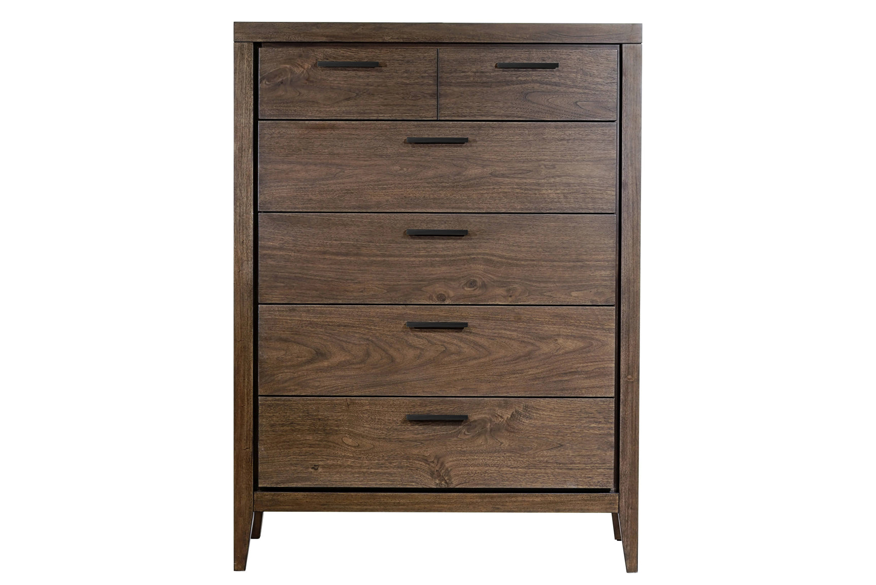 Boracay Five Drawer Walnut Chest in Wild Oats Brown - Ornate Home