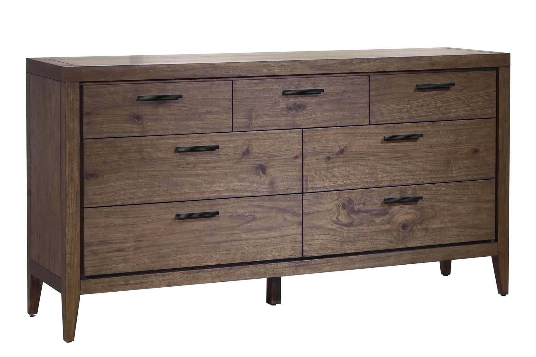 Boracay Seven Drawer Walnut Dresser in Wild Oats Brown - Ornate Home