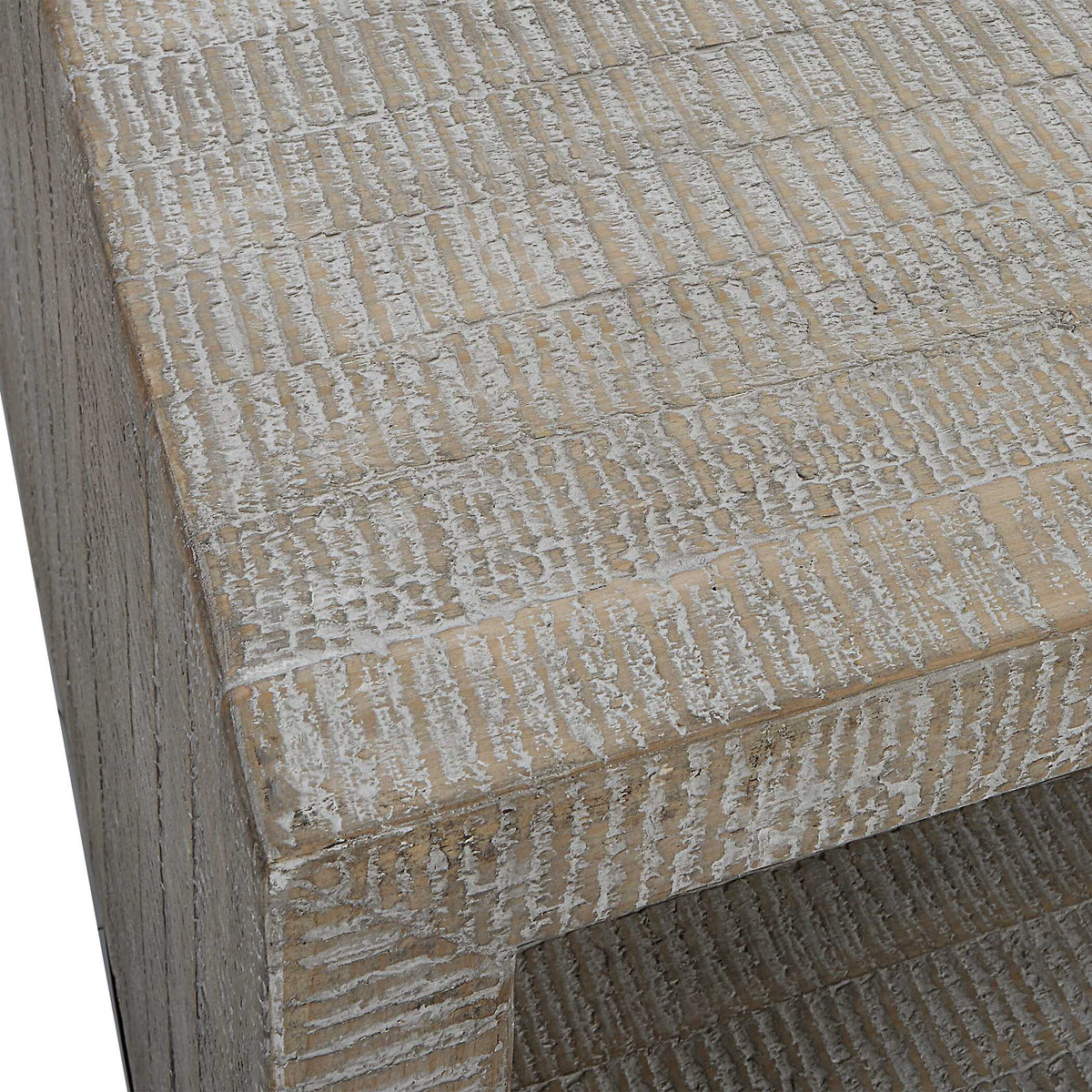 Bosk White Washed Coffee Table - Ornate Home