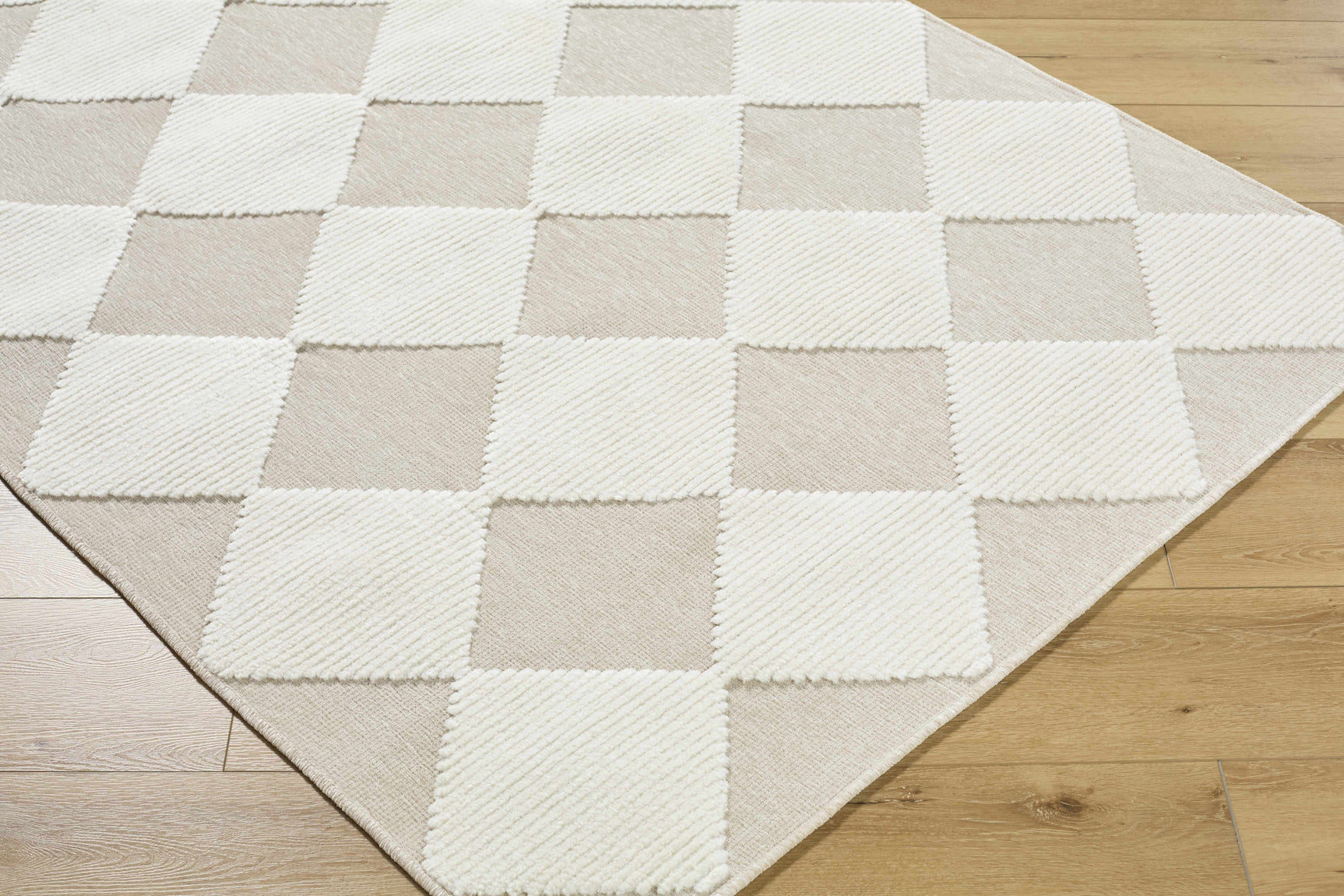 Bosley Beige Washable Area Rug - Ornate Home