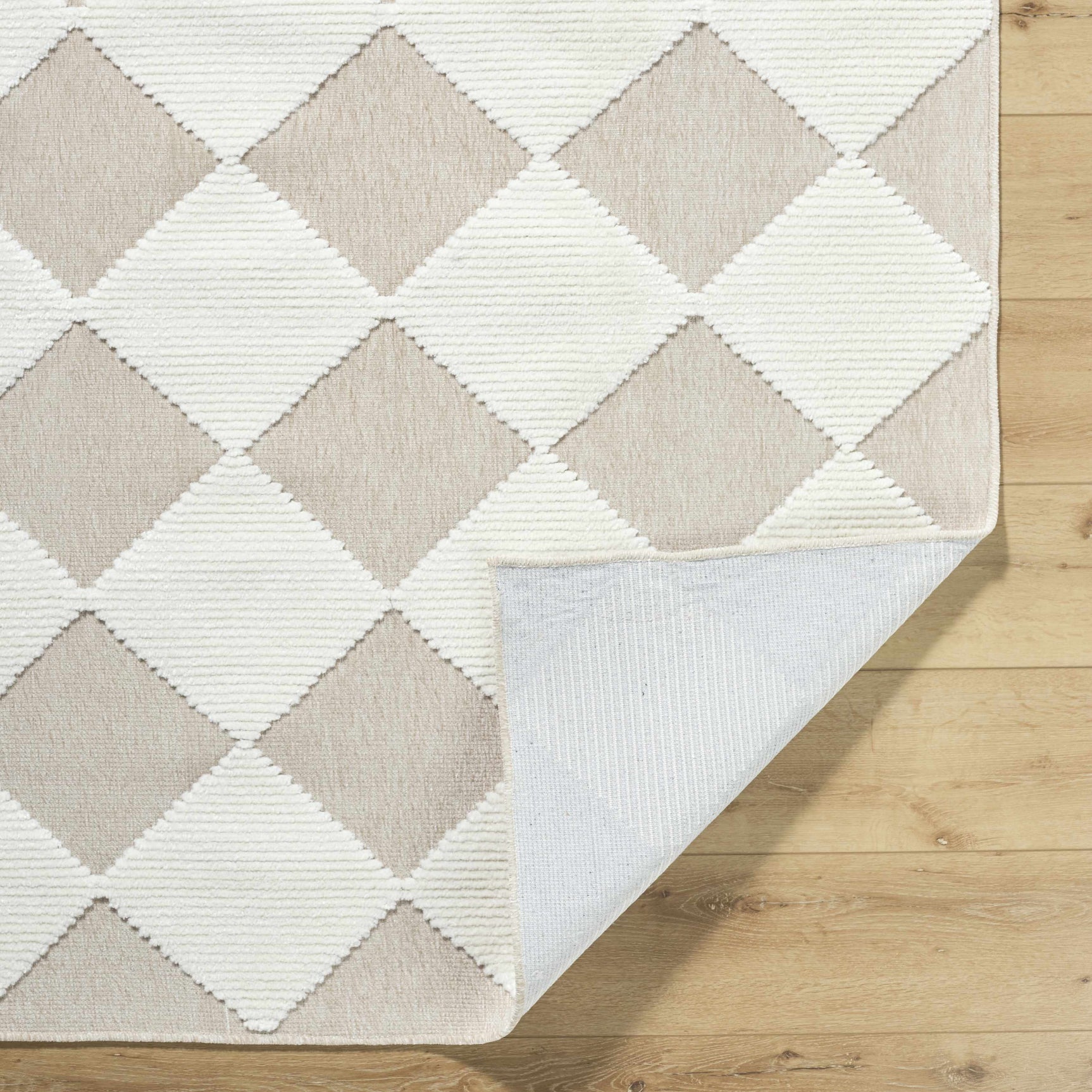 Bosley Beige Washable Area Rug - Ornate Home