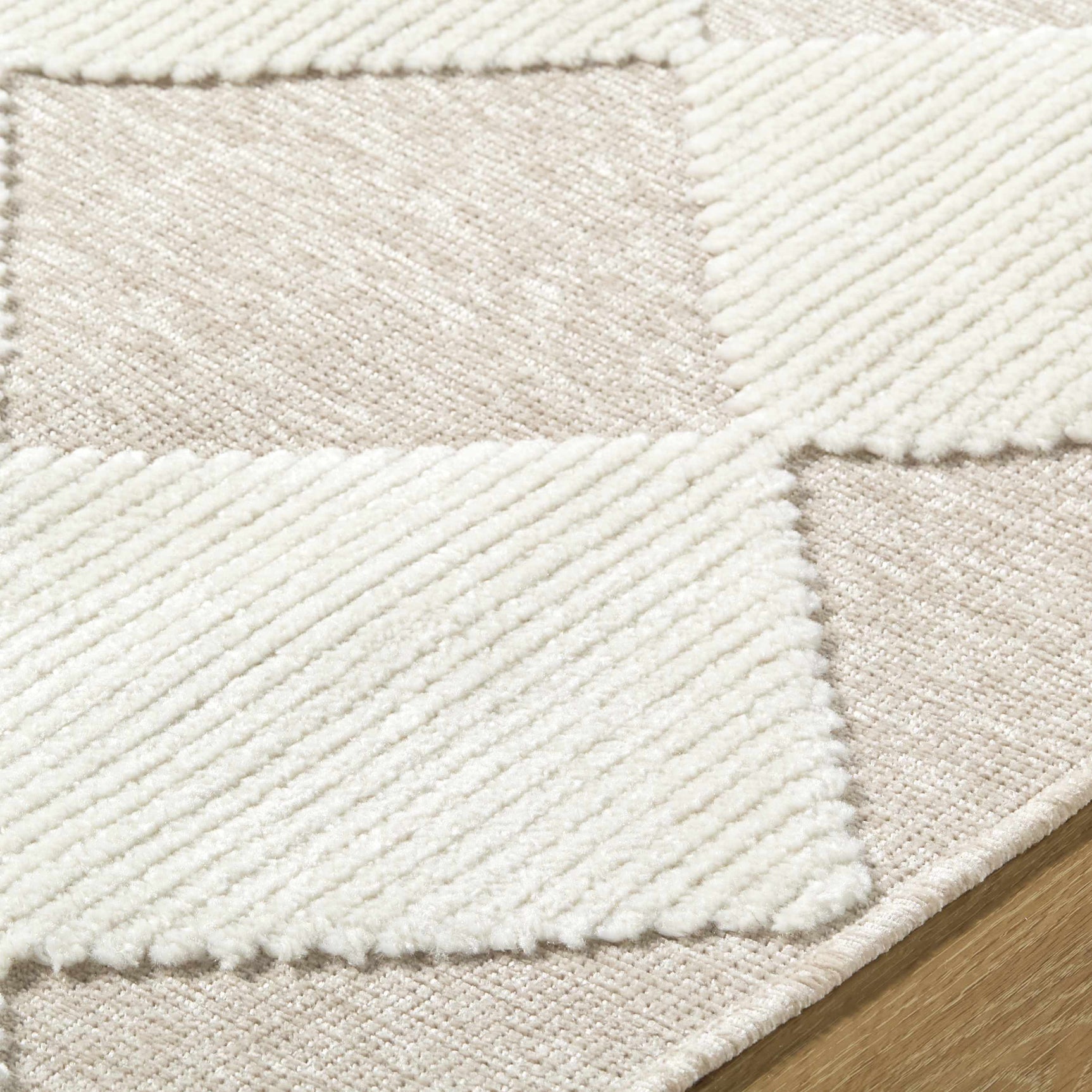 Bosley Beige Washable Area Rug - Ornate Home
