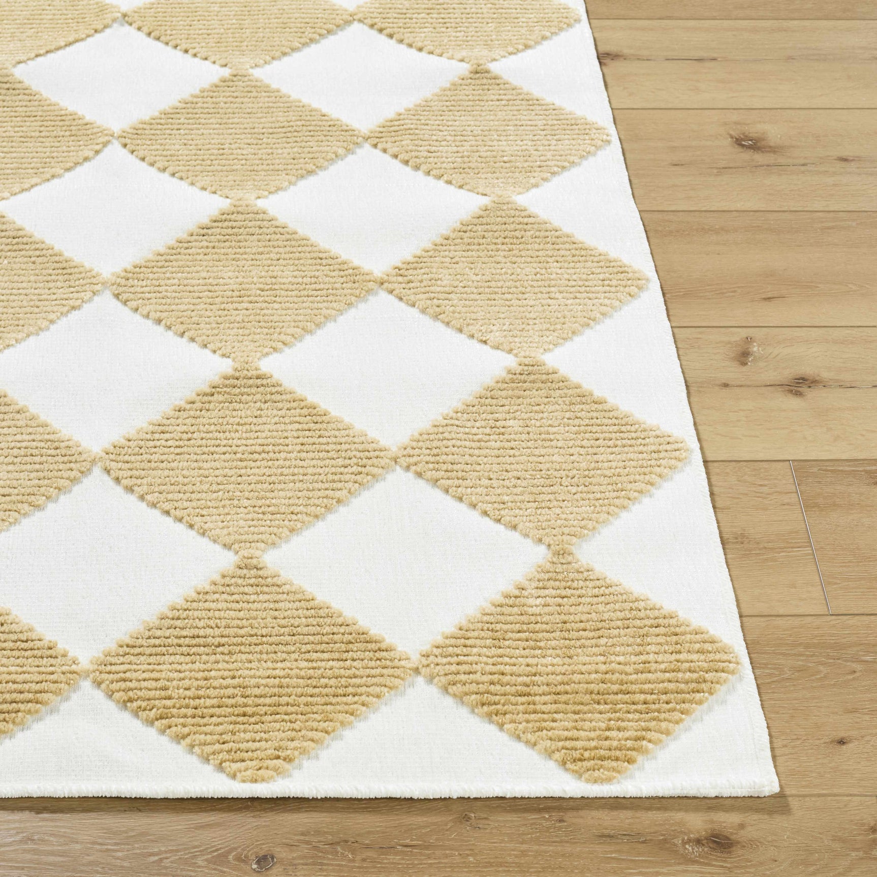 Bosley White Washable Area Rug - Ornate Home