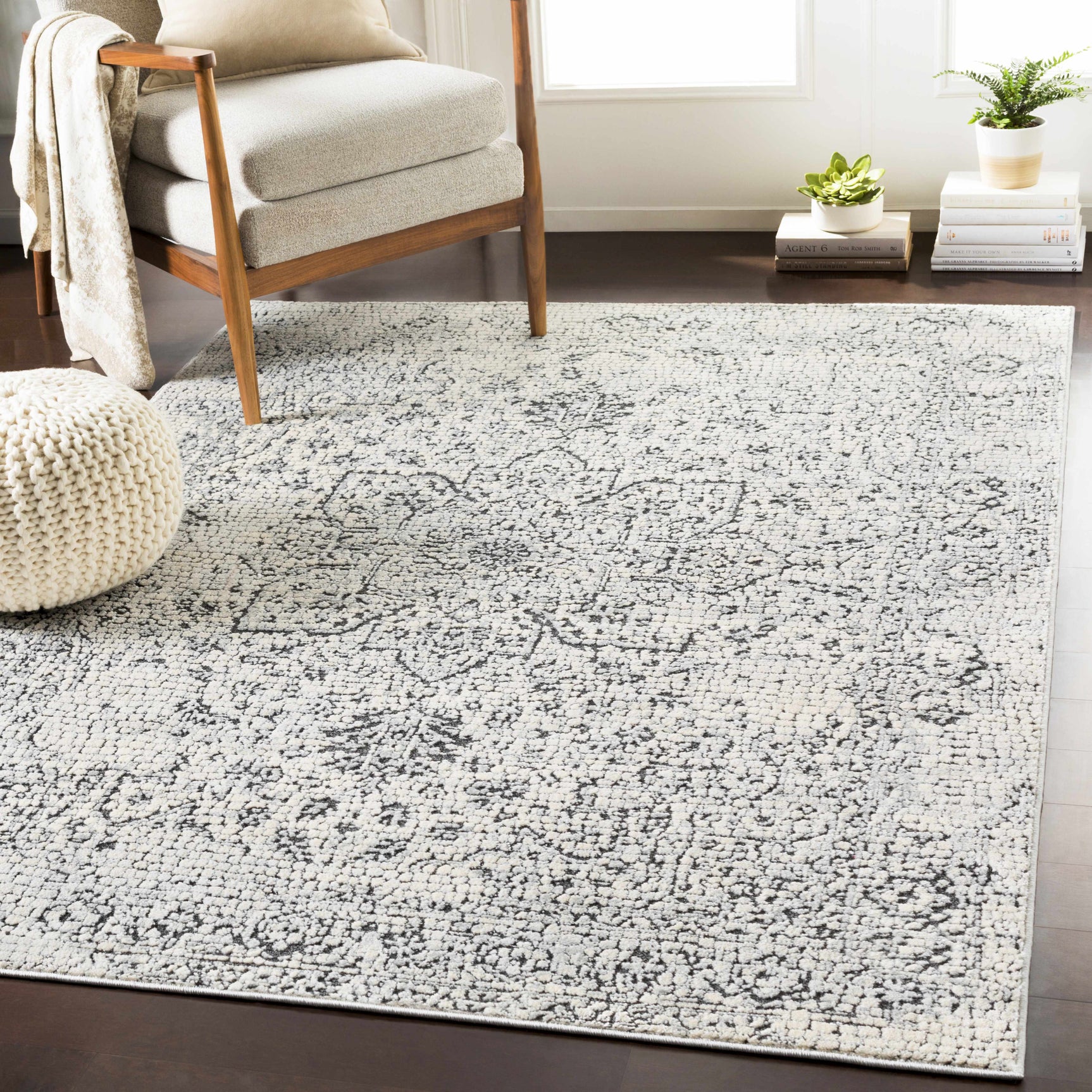 Bosphorus Black Mosaic Rug - Clearance - Ornate Home
