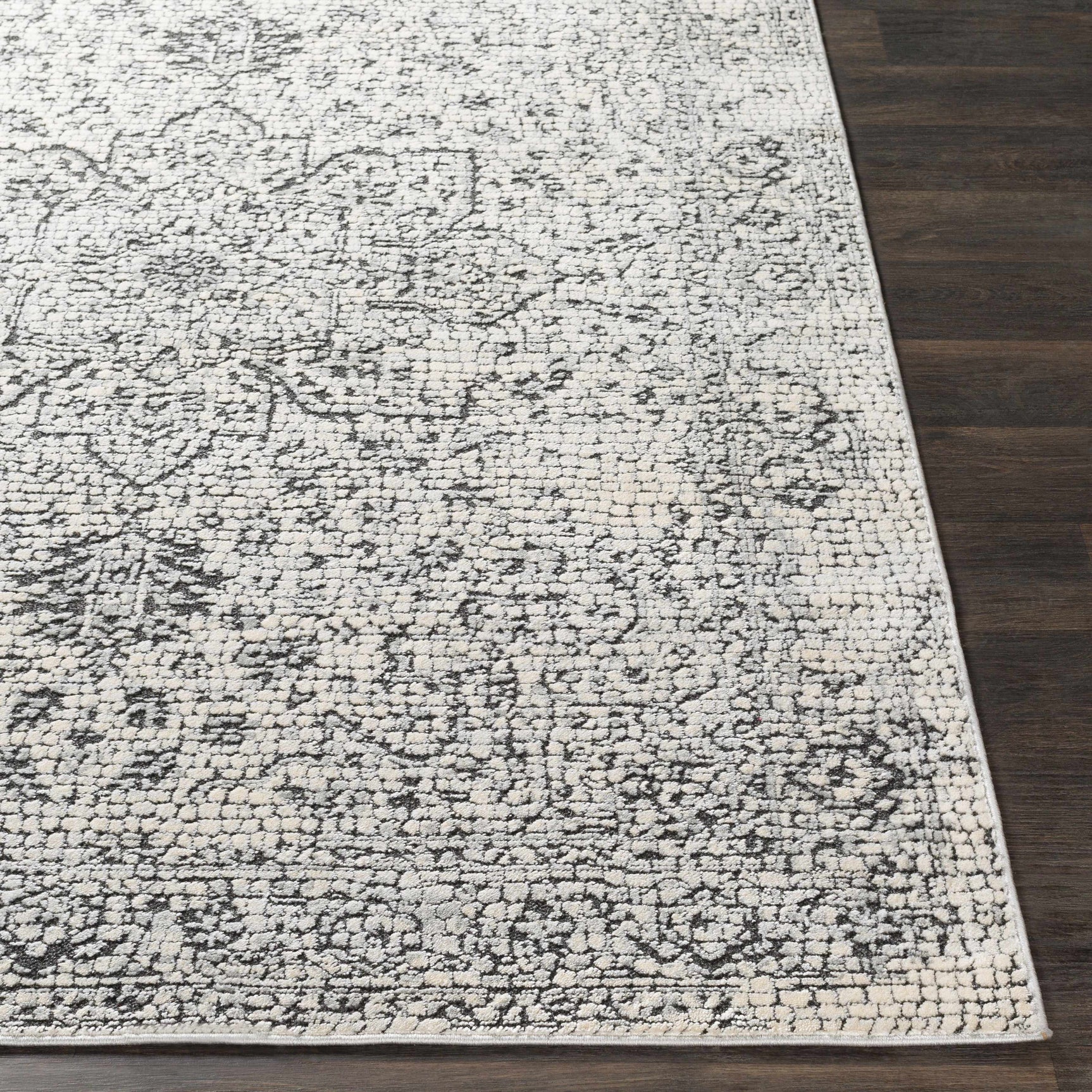 Bosphorus Black Mosaic Rug - Clearance - Ornate Home