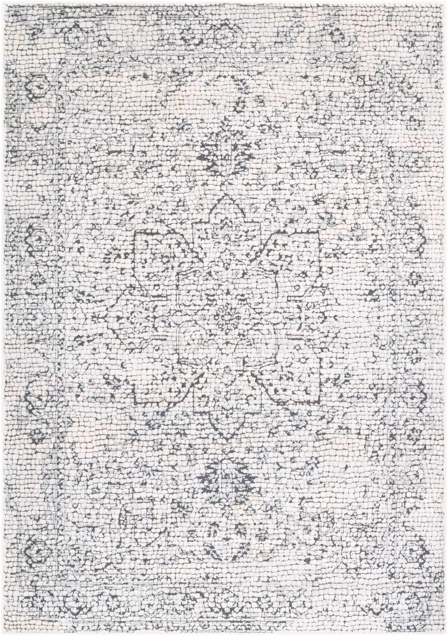 Bosphorus Black Mosaic Rug - Clearance - Ornate Home