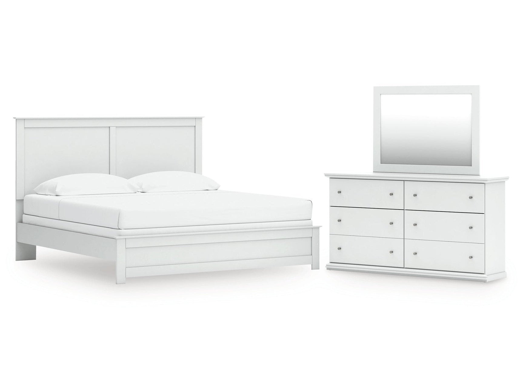 Bostwick Shoals King Panel Bed, Dresser and Mirror (Online Special Price) - Ornate Home