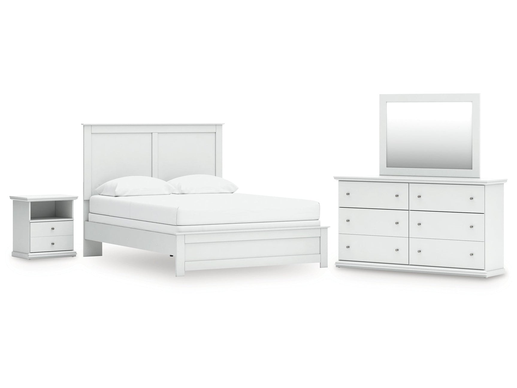 Bostwick Shoals Queen Panel Bed, Dresser, Mirror and Nightstand (Online Special Price) - Ornate Home