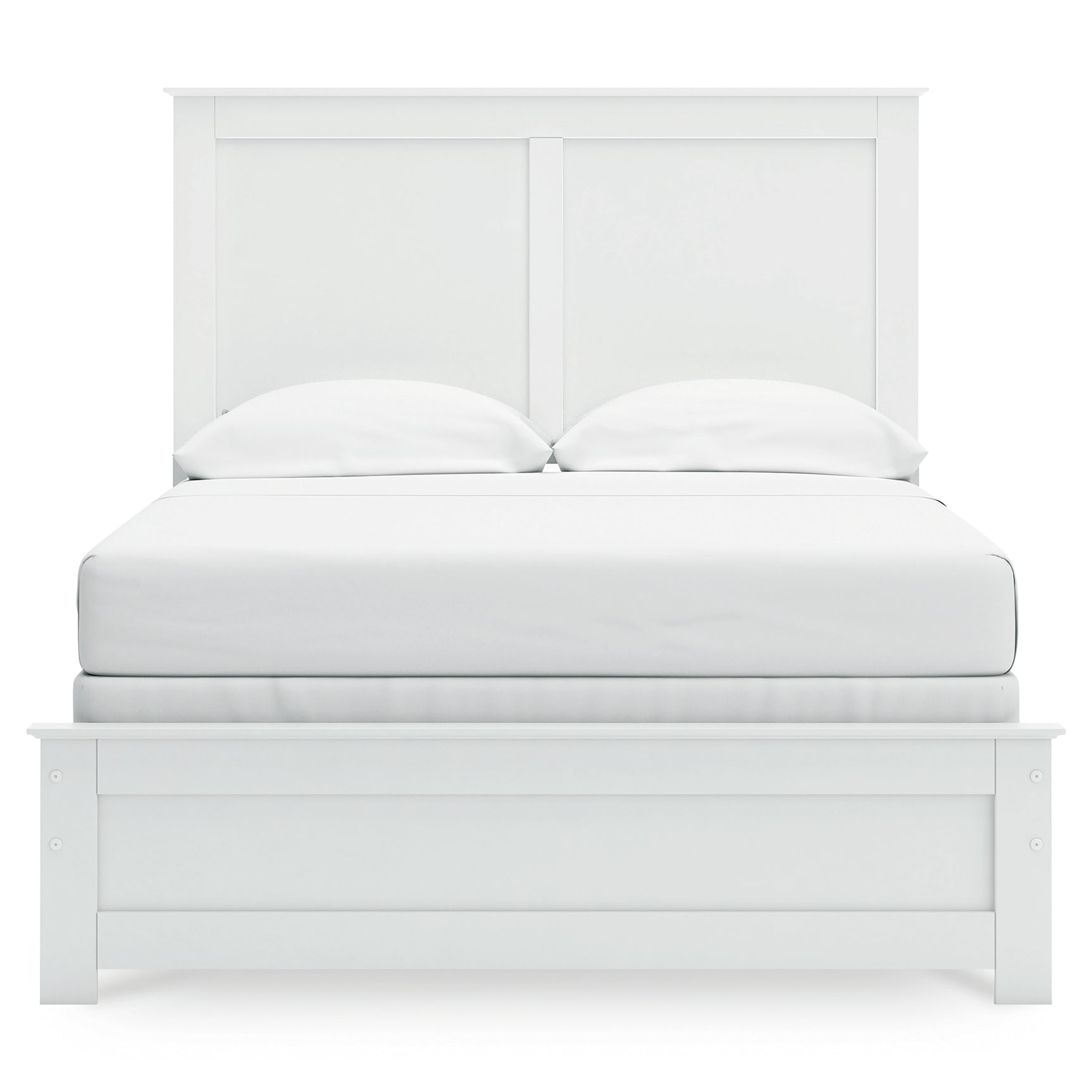 Bostwick Shoals White Full Panel Bed, Dresser, Mirror, Chest, and Nightstand - Ornate Home