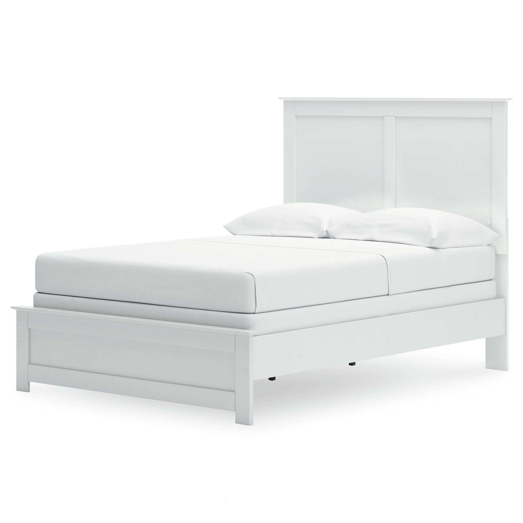 Bostwick Shoals White Full Panel Bed, Dresser, Mirror, Chest, and Nightstand - Ornate Home