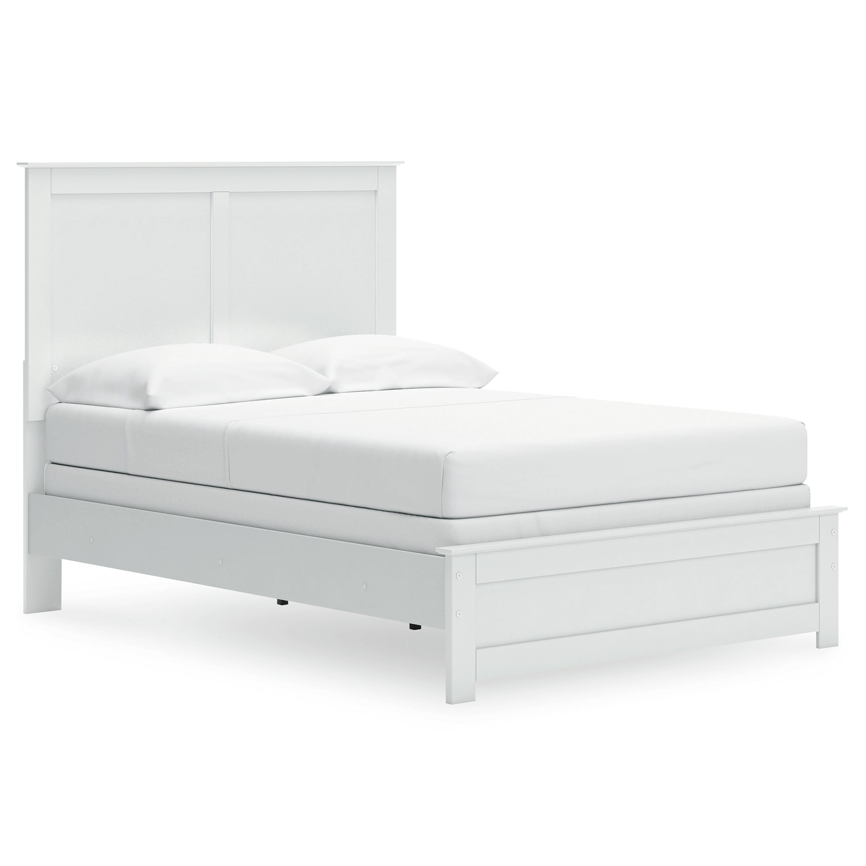 Bostwick Shoals White Full Panel Bed, Dresser, Mirror, Chest, and Nightstand - Ornate Home