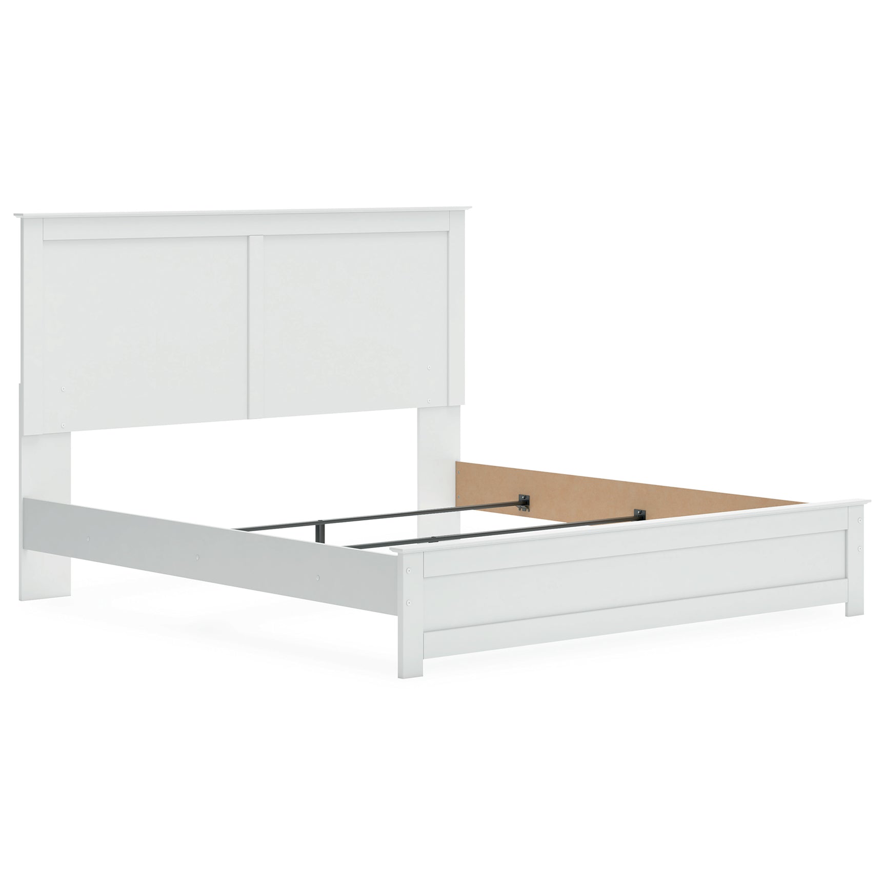 Bostwick Shoals White King Panel Bed, Dresser, Mirror, Chest and 2 Nightstands (Online Special Price) - Ornate Home