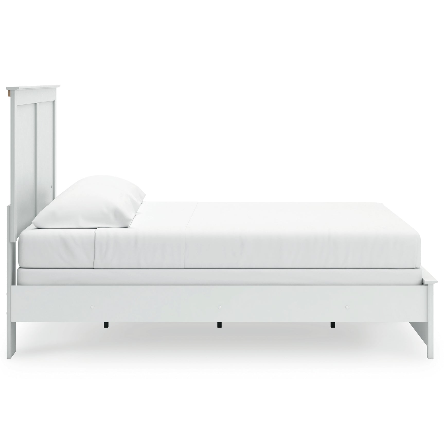 Bostwick Shoals White King Panel Bed, Dresser, Mirror, Chest and 2 Nightstands - Ornate Home