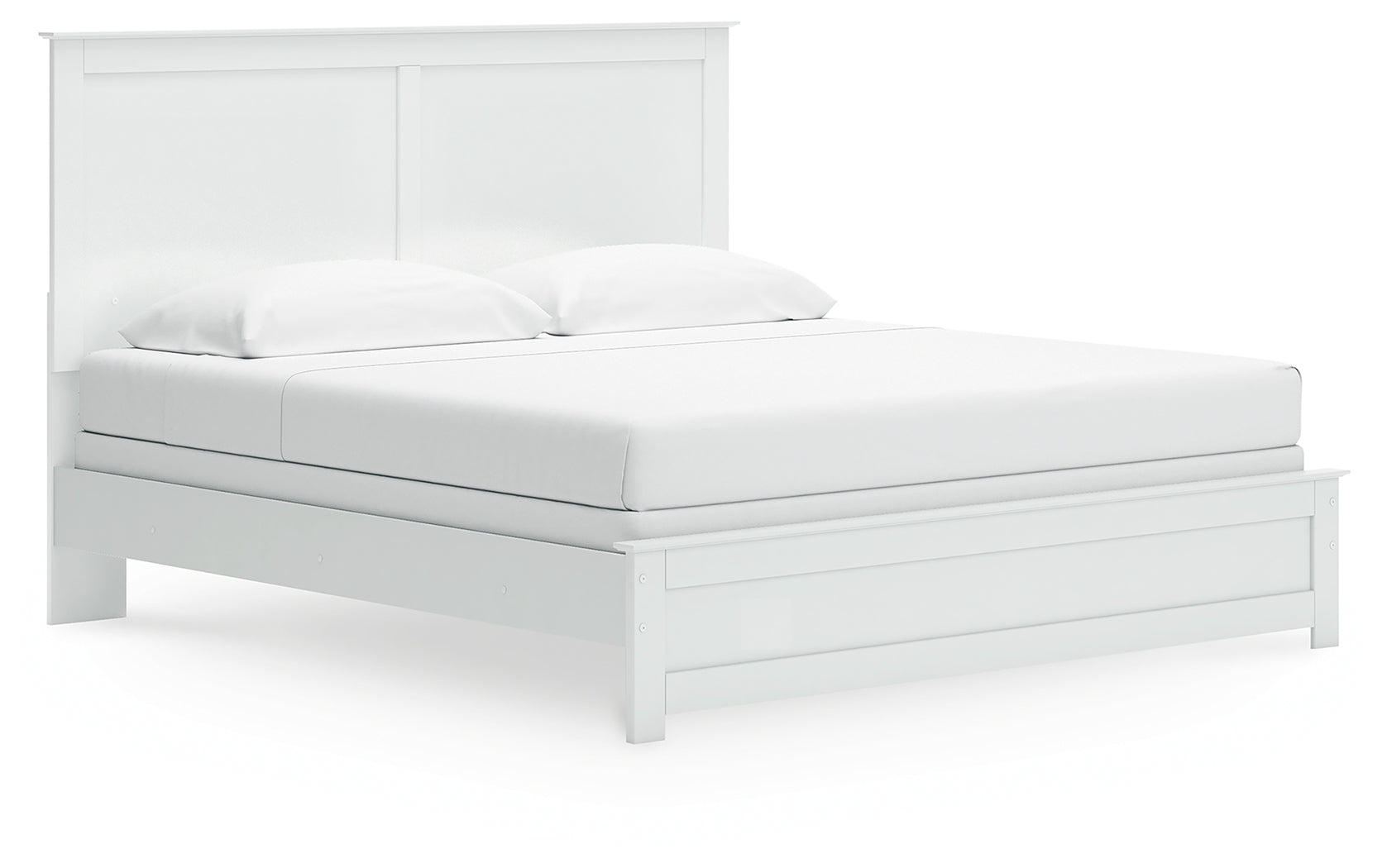 Bostwick Shoals White King Panel Bed (Online Special Price) - Ornate Home