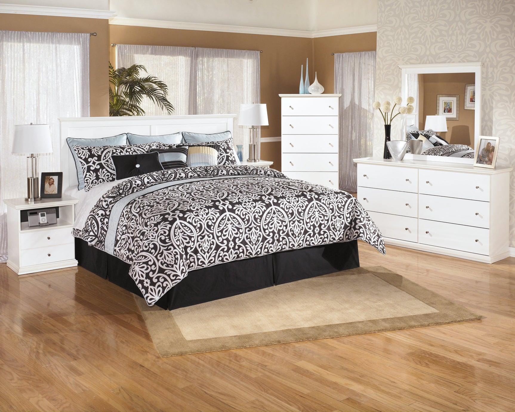Bostwick Shoals White One Drawer Nightstand (Online Special Price) - Ornate Home