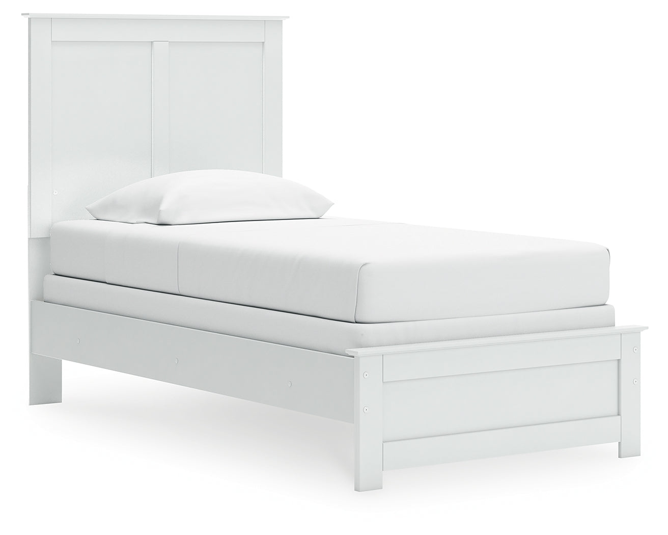 Bostwick Shoals White Twin Panel Bed, Chest and Nightstand - Ornate Home