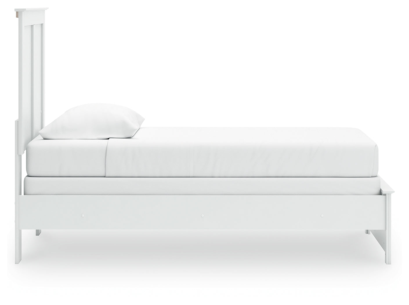 Bostwick Shoals White Twin Panel Bed, Chest and Nightstand - Ornate Home