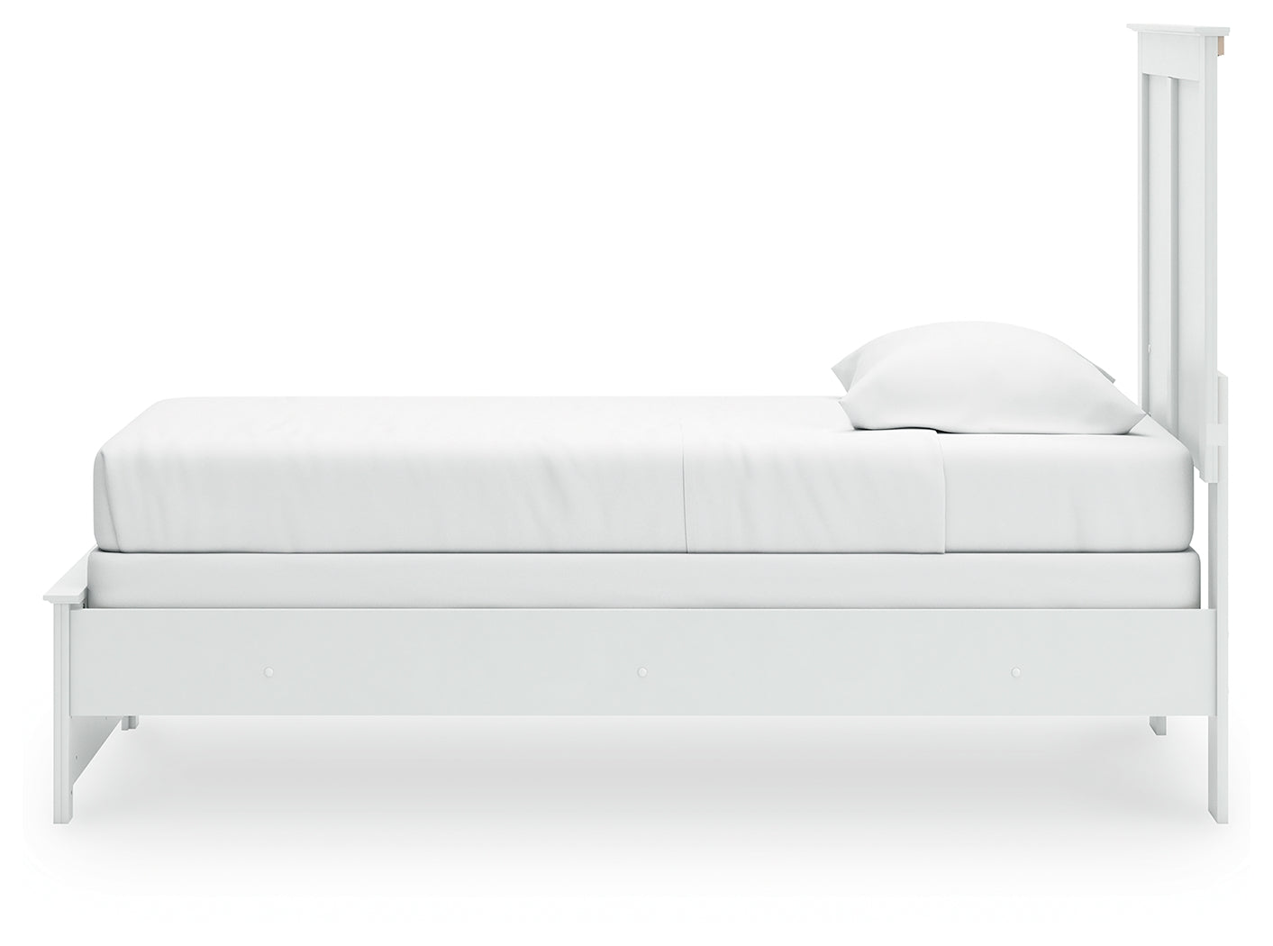 Bostwick Shoals White Twin Panel Bed, Chest and Nightstand - Ornate Home
