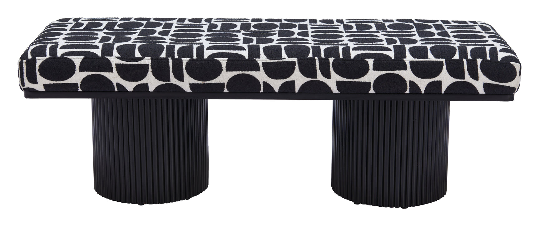 Botoia Black & White Bench - Ornate Home