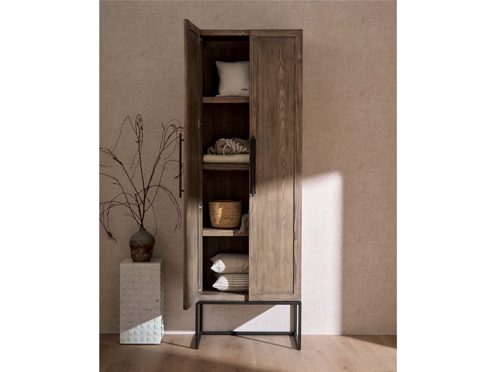 Boulder River Rock Utility Cabinet - Ornate Home