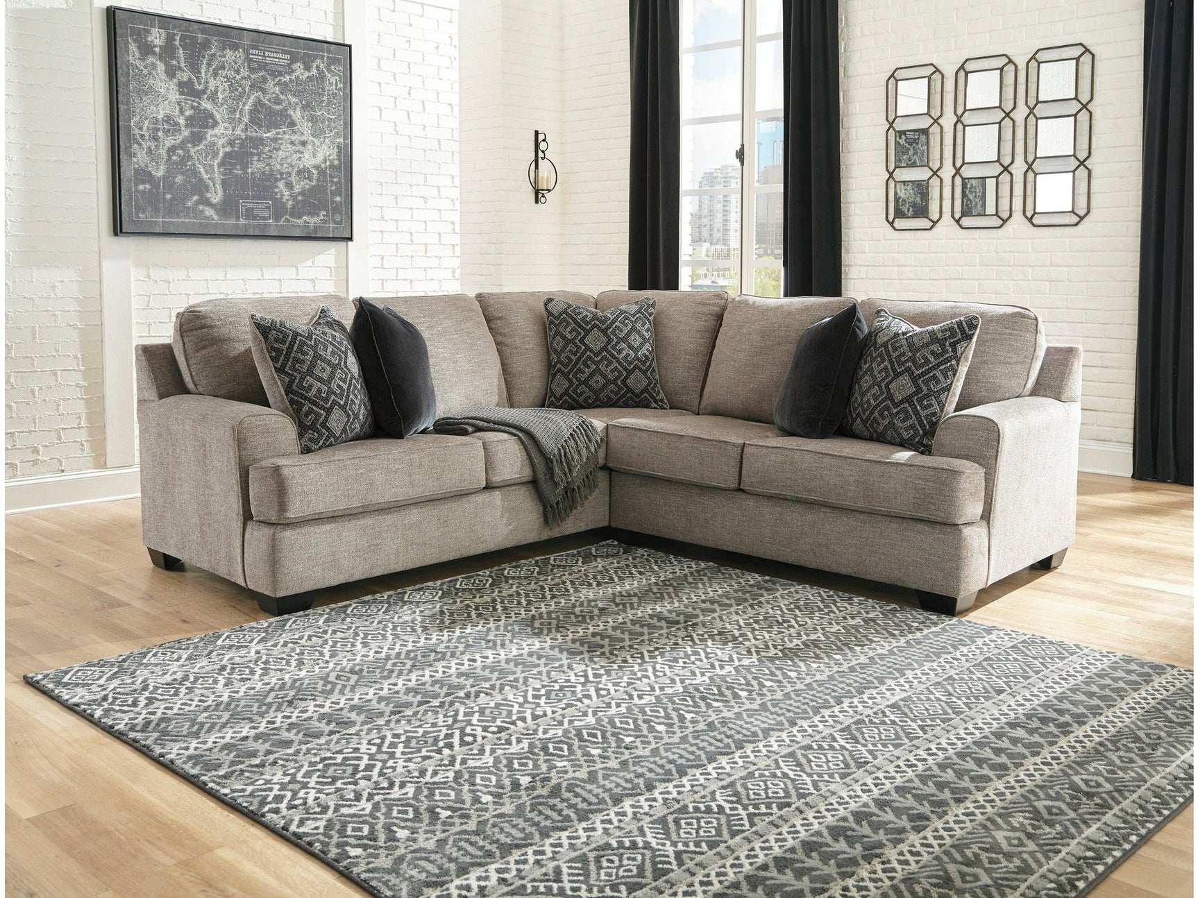 Bovarian Stone 2pc RAF Sectional (Online Special Price) - Ornate Home