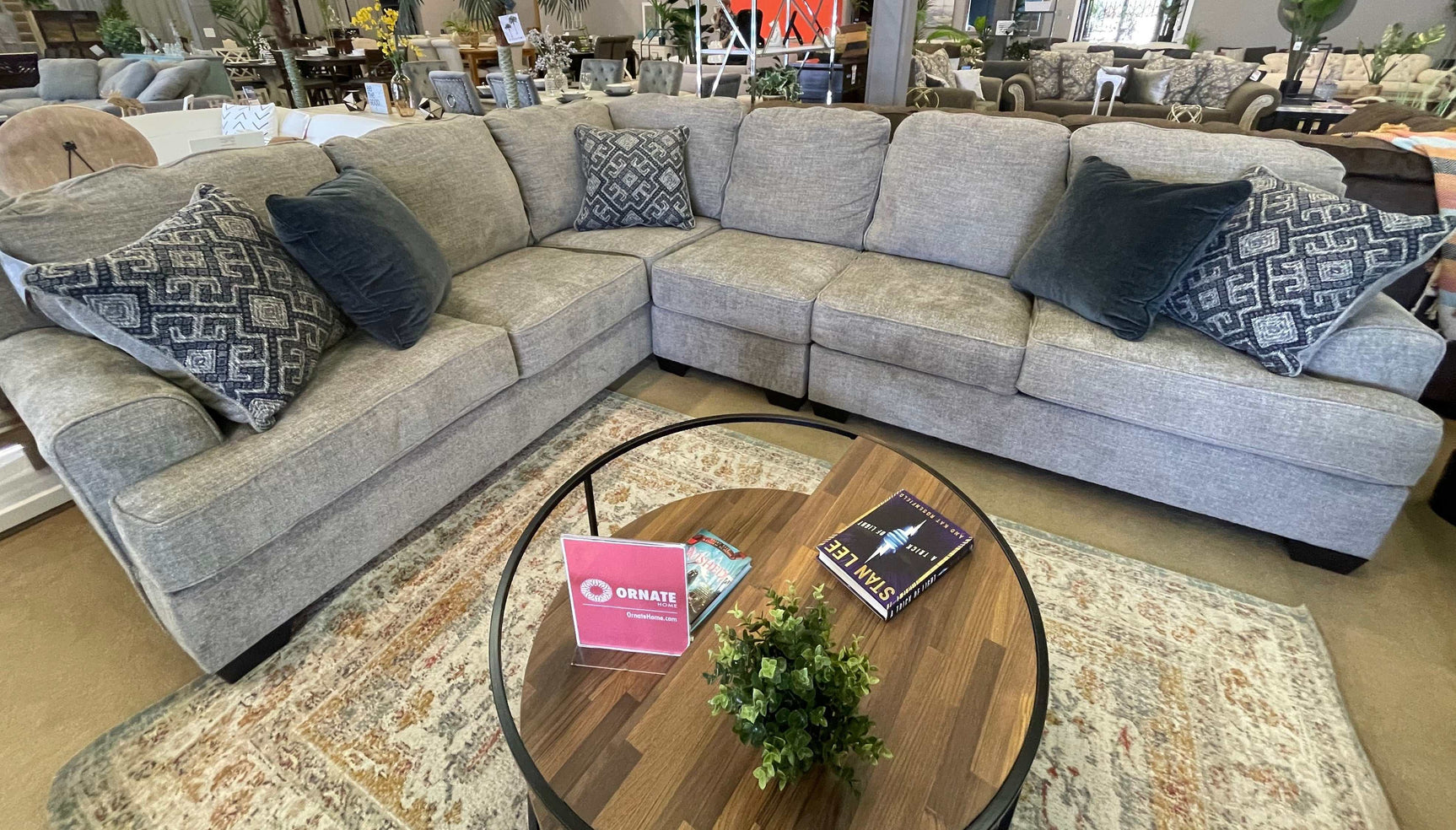 Bovarian Stone 3pc RAF Sectional (Online Special Price) - Ornate Home