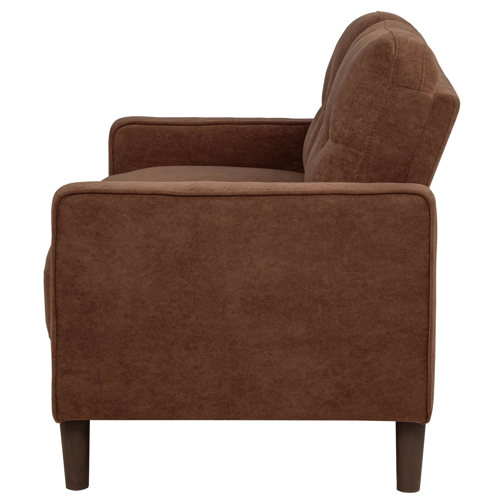 Bowen II Rust Fabric Upholstered Track Arm Loveseat - Ornate Home