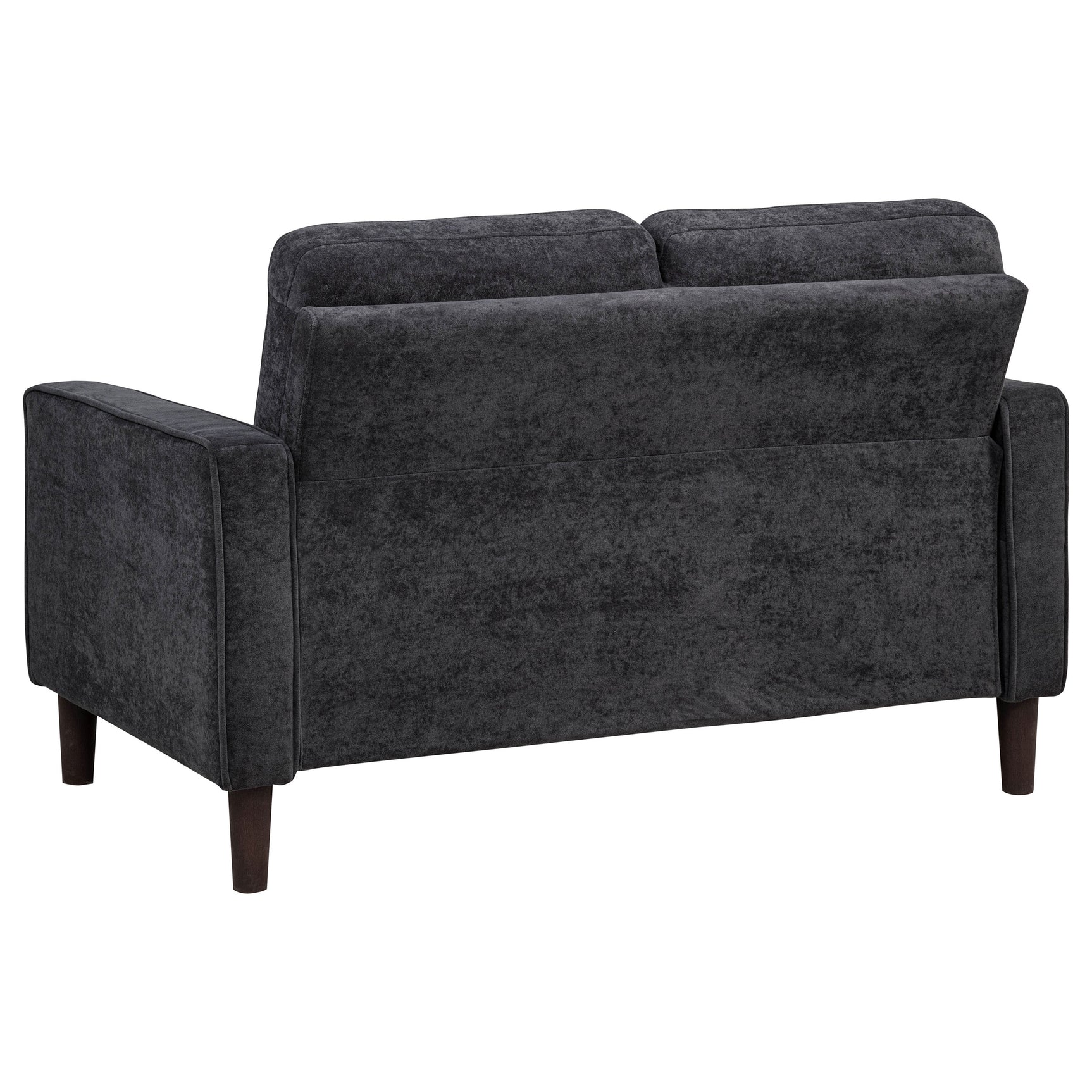 Bowen II Steel Grey 3-piece Upholstered Track Arm Sofa Set - Ornate Home