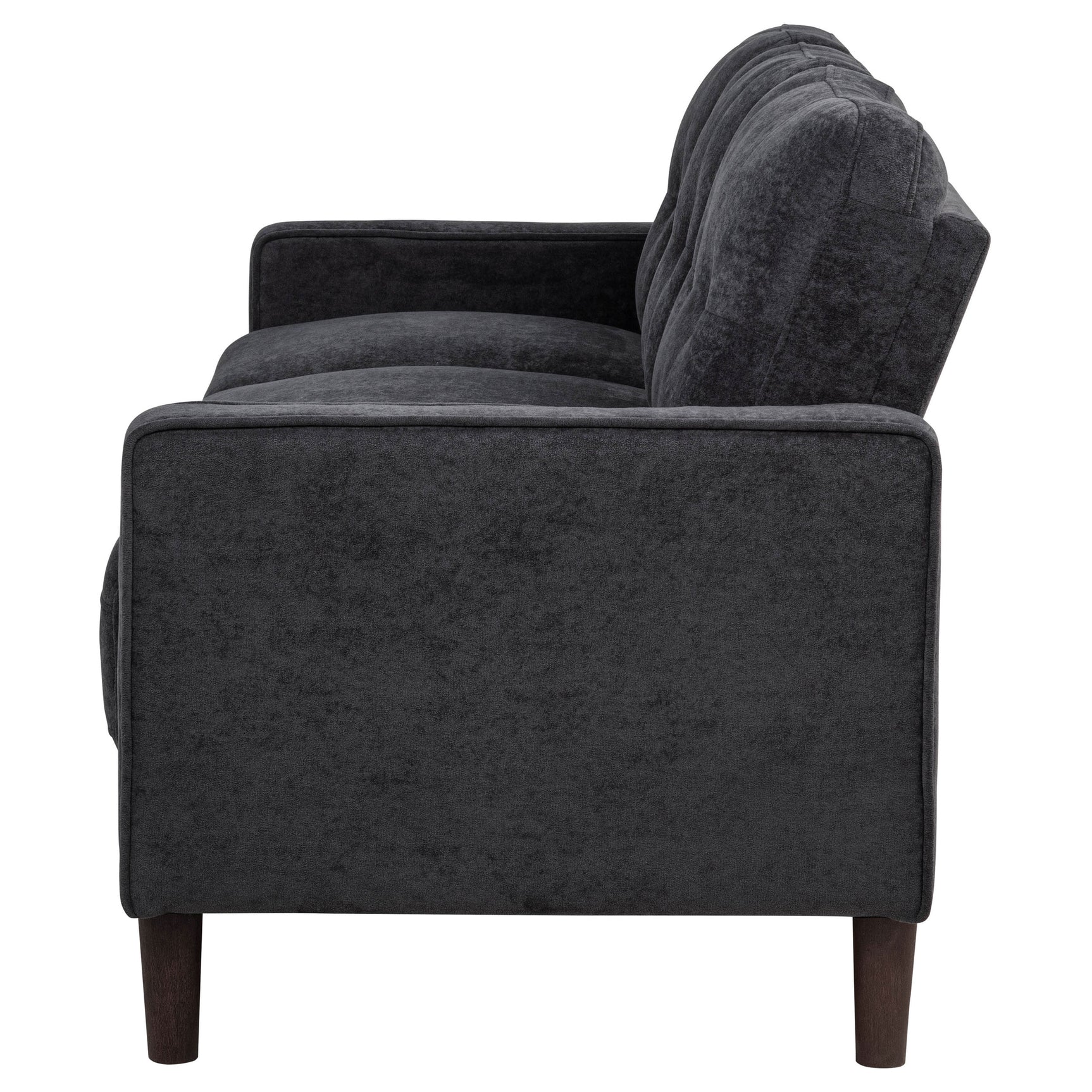 Bowen II Steel Grey Fabric Upholstered Track Arm Sofa - Ornate Home