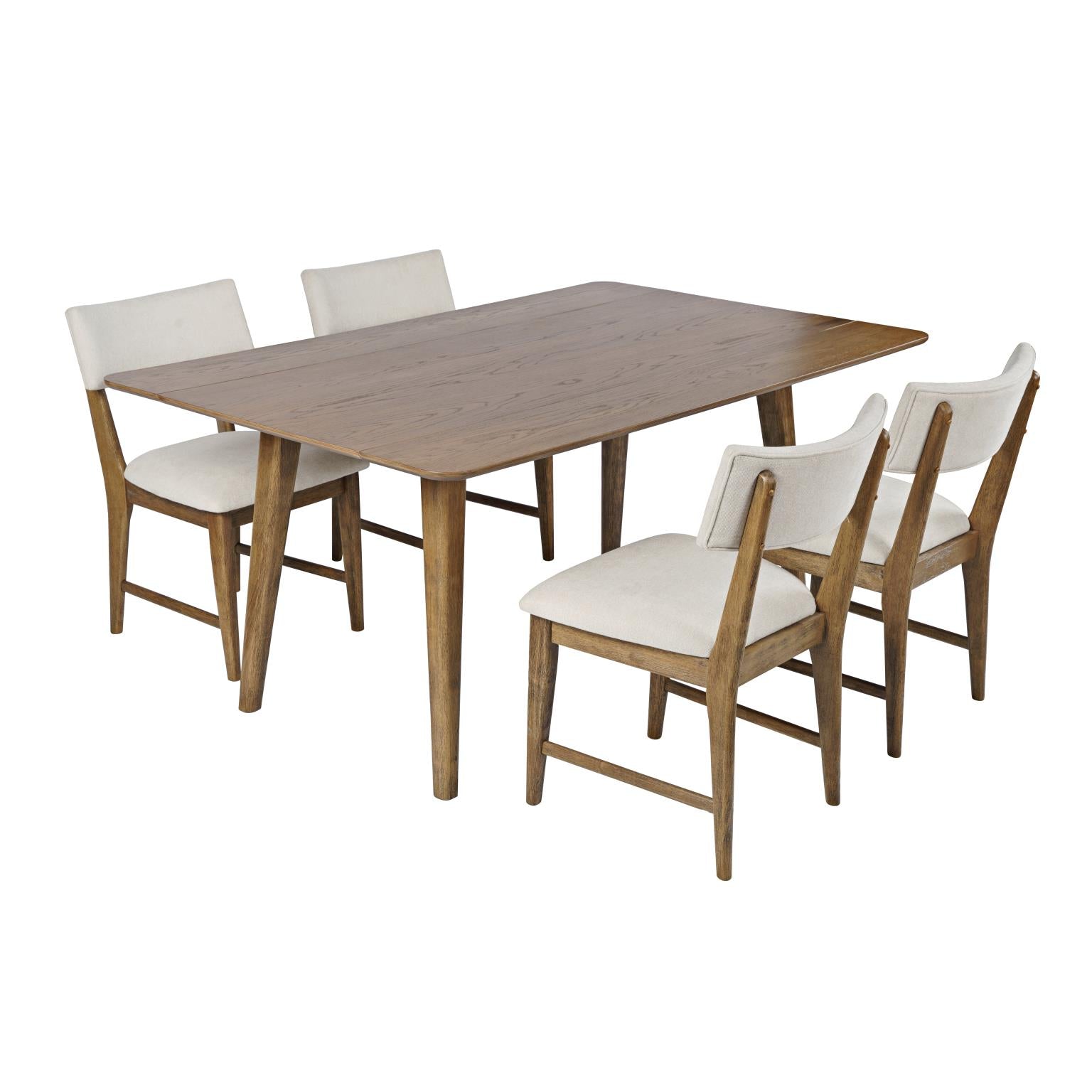 Bowie Chestnut Harvest Dining Table w/ 6 Beck Chairs - Ornate Home