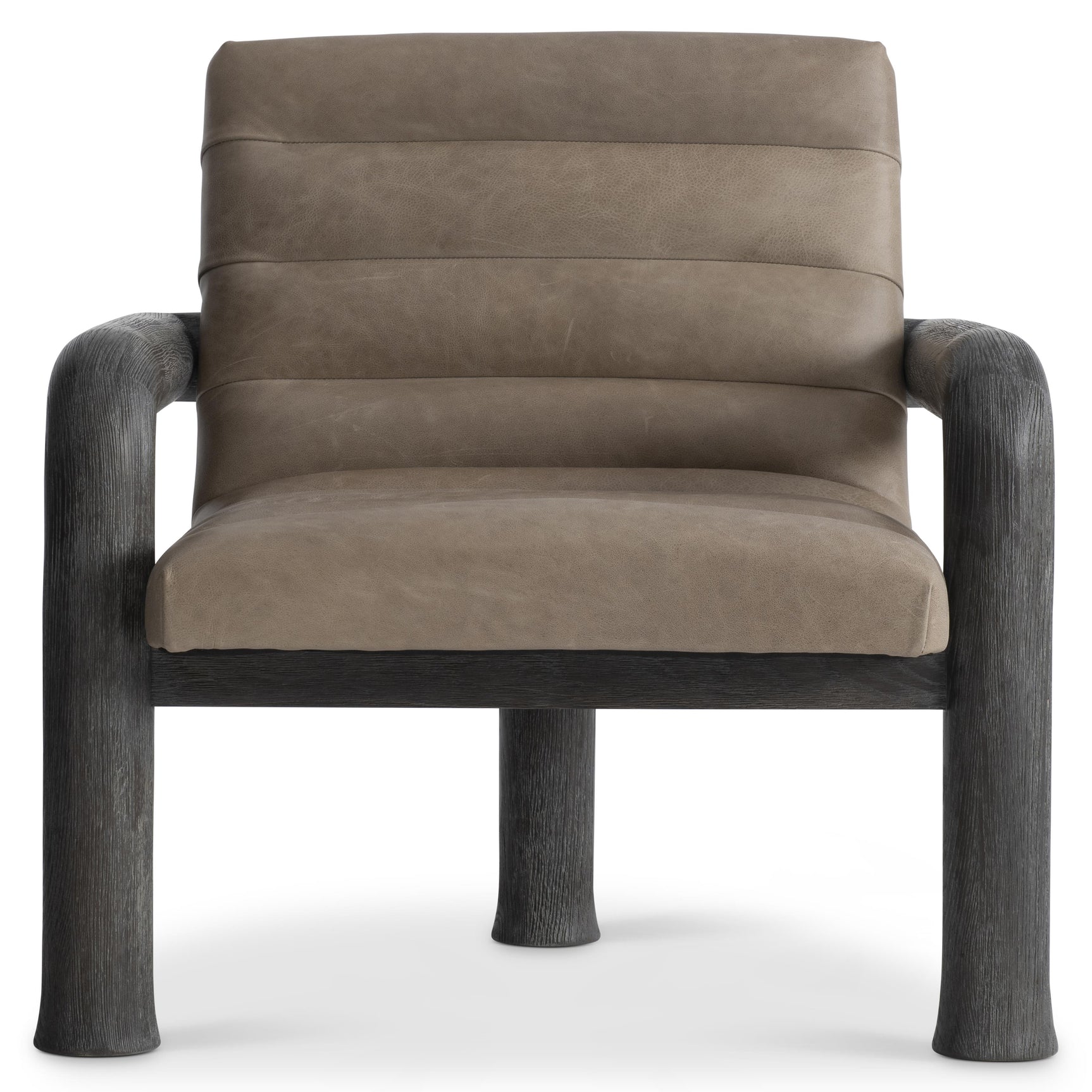 Bowie Tadon Cerused/Beige/Tan Leather Chair - Ornate Home