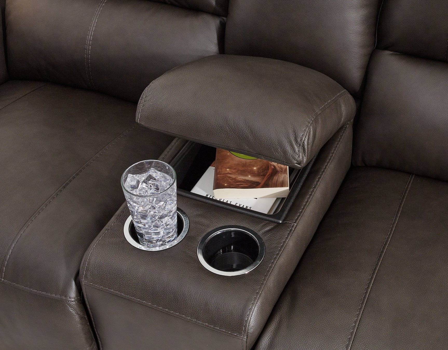 Boxmere Storm Power Loveseat w/Console (Online Special Price) - Ornate Home
