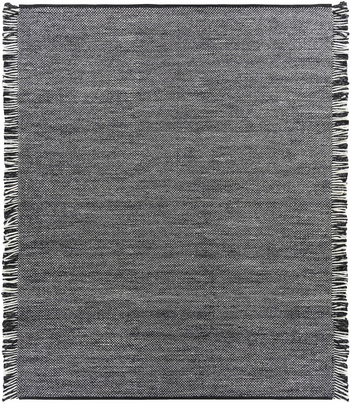 Boyden Black Area Rug with Tassels - Clearance - Ornate Home