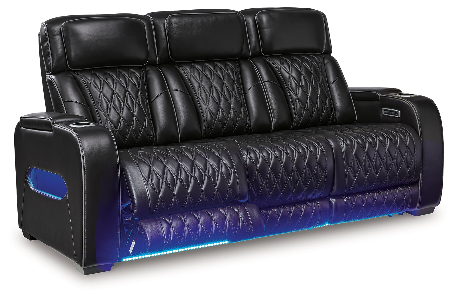 Boyington Black Power Reclining Sofa, Loveseat and Recliner - Ornate Home