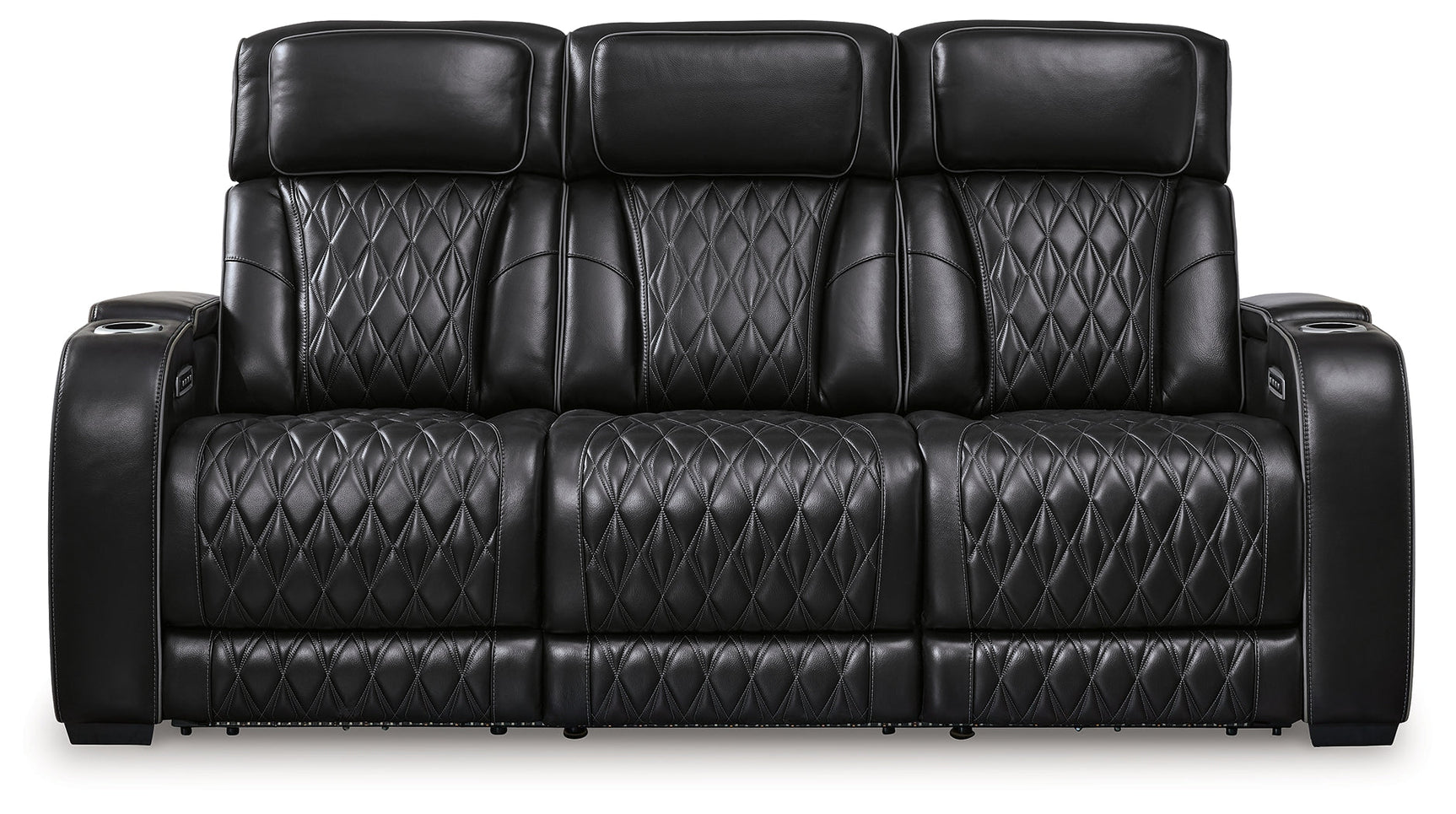 Boyington Black Power Reclining Sofa - Ornate Home