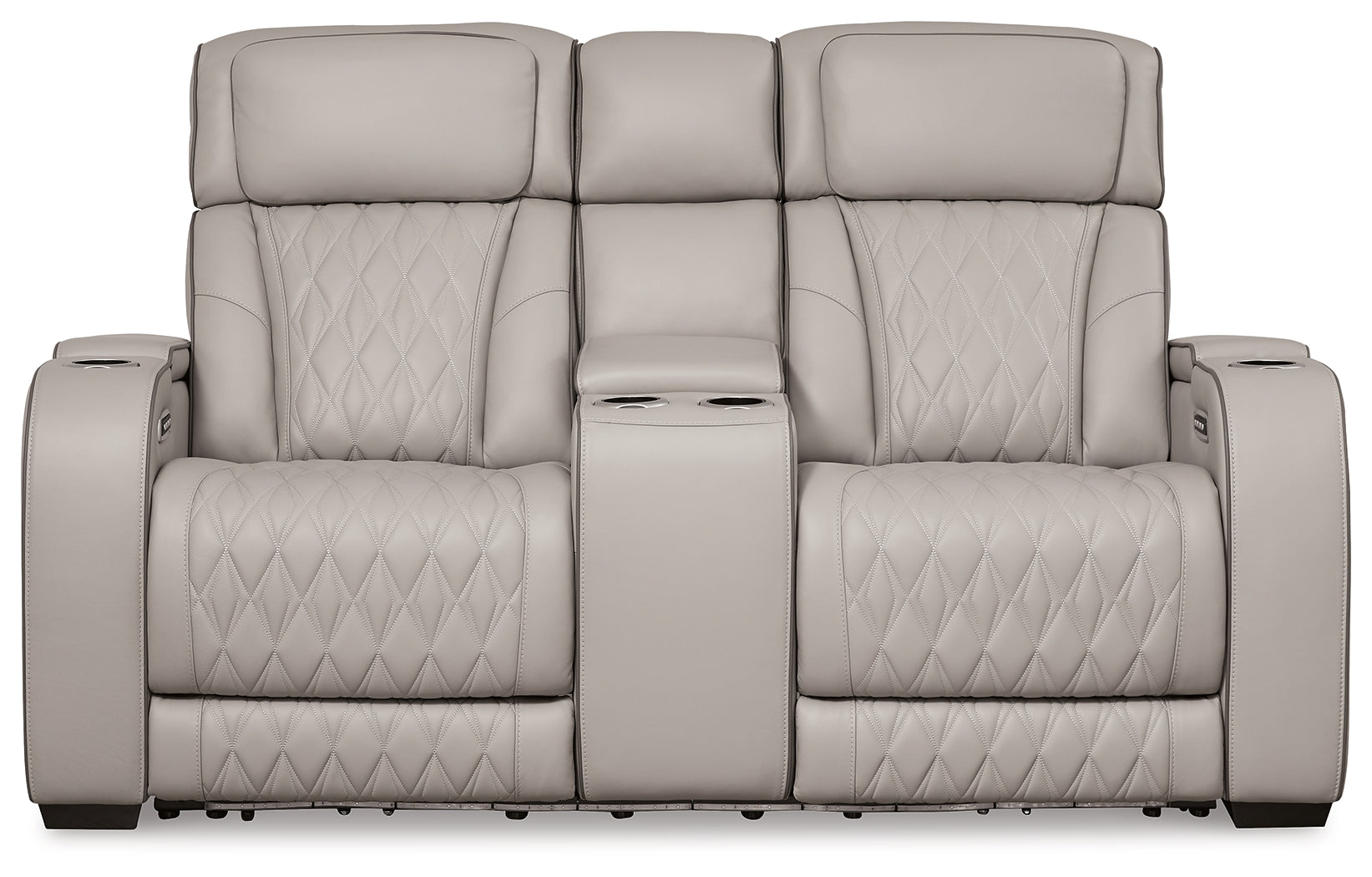 Boyington Gray Power Reclining Sofa, Loveseat and Recliner - Ornate Home