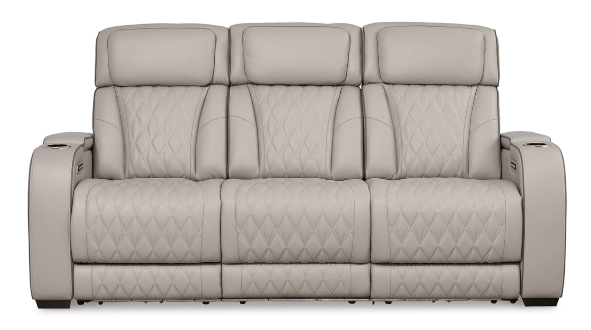 Boyington Gray Power Reclining Sofa (Prime Sale) - Ornate Home