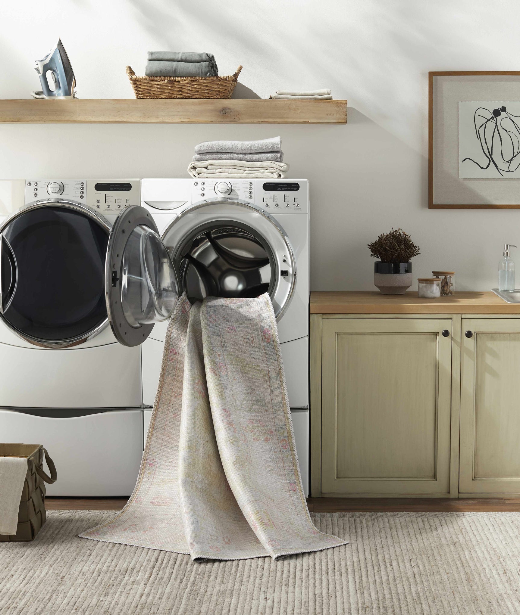 Bozkurt Distressed Washable Rug - Ornate Home